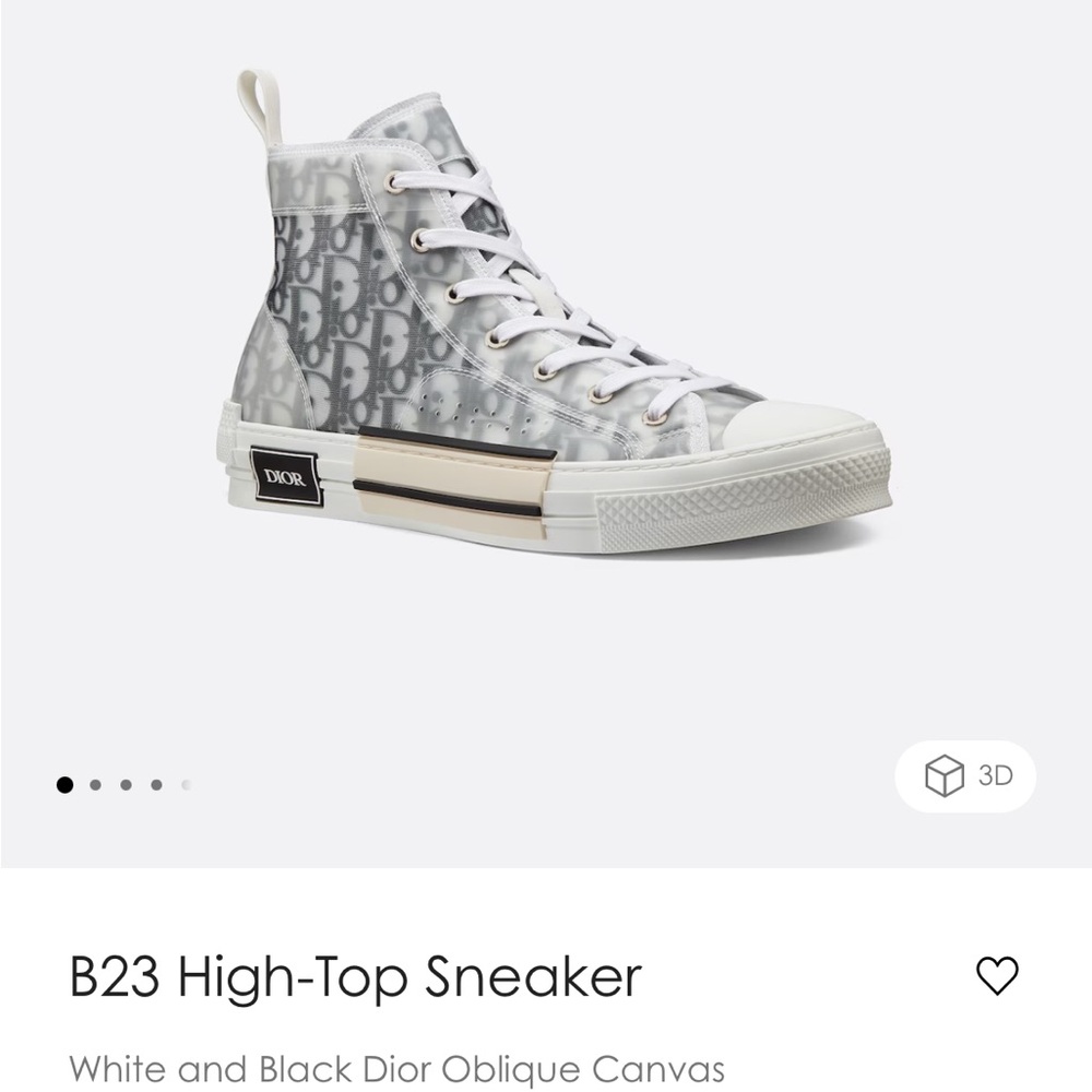 Women’s 35 Dior b23 high top sneakers, good condition, willing to negotiate
